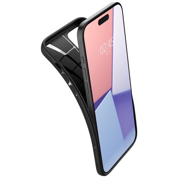 Spigen Husa pentru iPhone 15 Pro - Spigen Liquid Air - Matte Black 8809896750356 έως 12 άτοκες Δόσεις