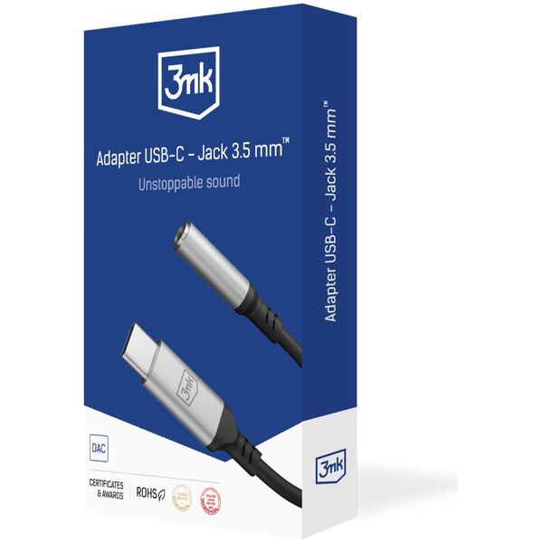 3mk adapter USB-C - Jack 3,5mm 5903108518055