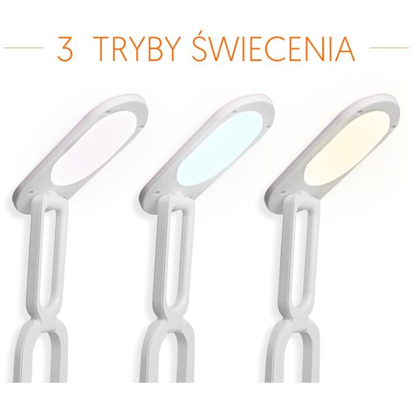 Collapsable LED desk Lamp 10W, 3000/4500/6000K, 1200mAh, pink, LTC 5902270787719